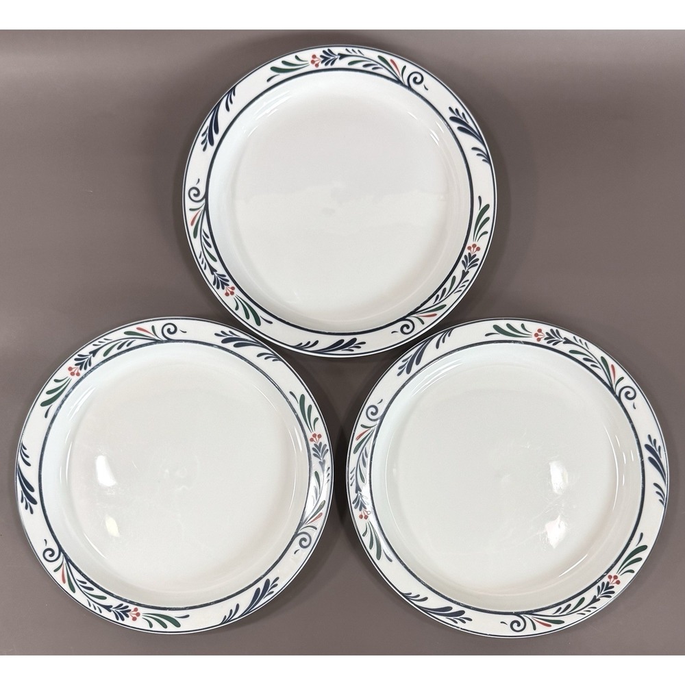 Vintage Dansk Bistro Lillyhavn Dinner Plates Set of 3 9" Portugal Leaves Berries